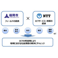 ICTを利活用し地域の社会課題を解決、共働事業として「地域の安全・安心、災害対策」を掲げる(福岡市、NTT) 画像