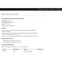 「Adobe Reader」の新たな脆弱性に対し、事前通知を公開（アドビ） 画像