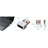 Windows PCに指紋認証を追加できる「USB指紋認証アダプタ」を発売（ミヨシ） 画像