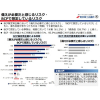 備えが必要と感じるが BCP で想定していないリスク「情報セキュリティ」ダントツ 1 位 ~ 東京商工会議所 調査 画像