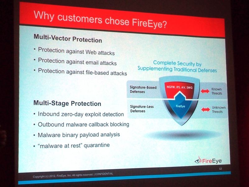 FireEyeのソリューションは、従来のセキュリティ対策を補完する形で標的型攻撃に対応する