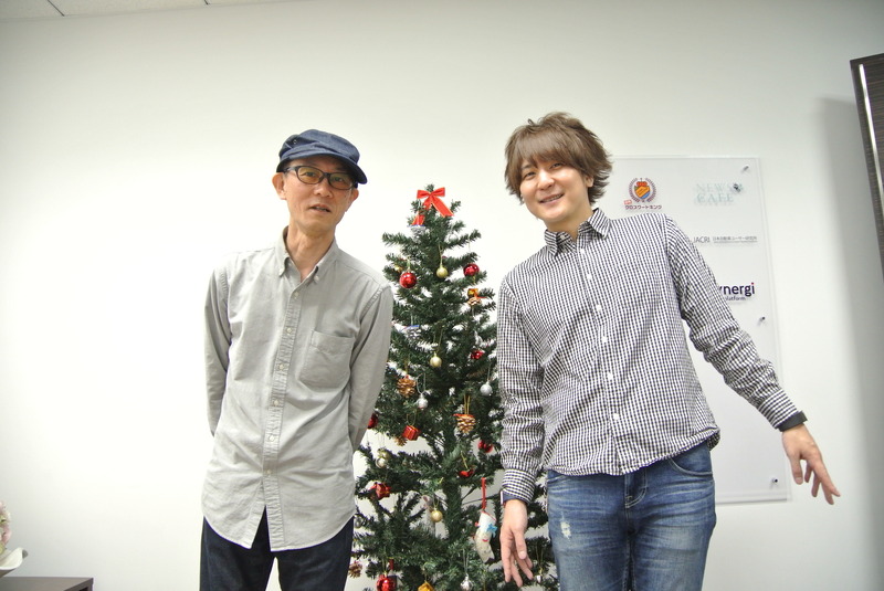 一田和樹氏（左）と辻伸弘氏（右）、対談は2016年の師走に行われました