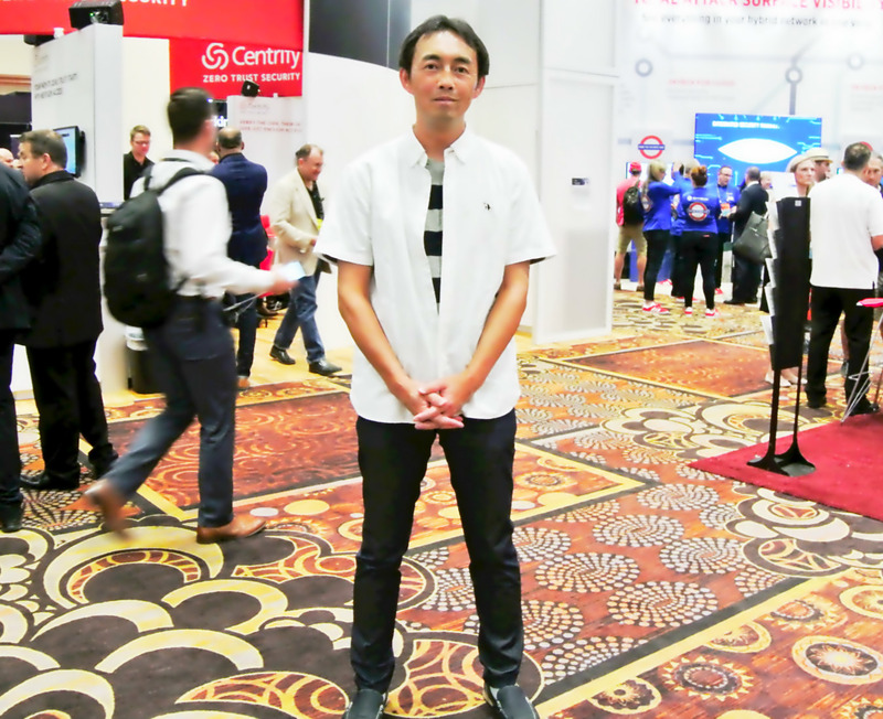 「Black Hat には技術者として最新動向や新しい技術など吸収したいものがたくさんある」NRIセキュアテクノロジーズ株式会社 代表取締役社長 小田島 潤 氏 (於: Black Hat USA 2018 Business Hall)