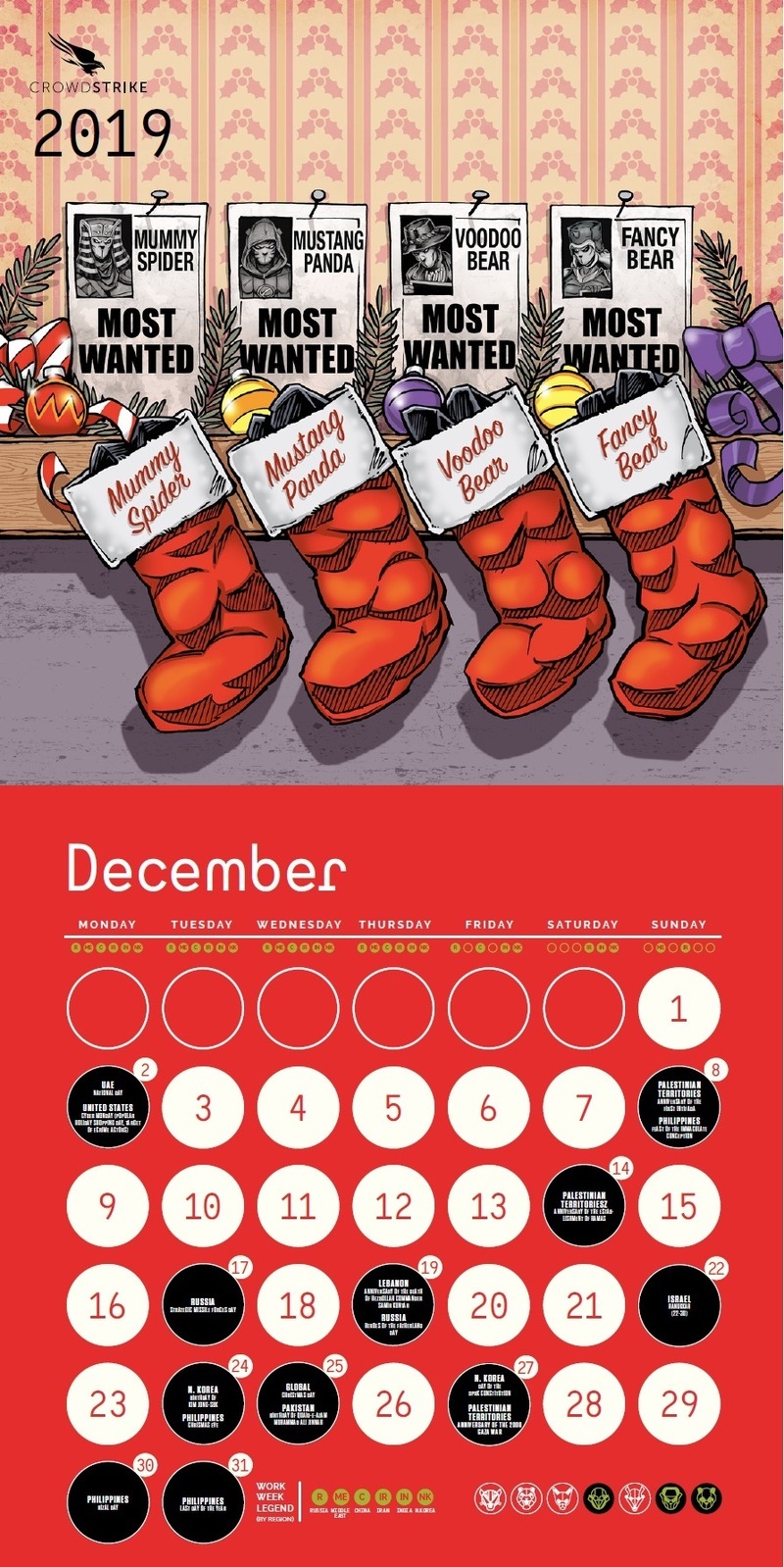 CrowdStrike Adversary Calender 2019 年 12月