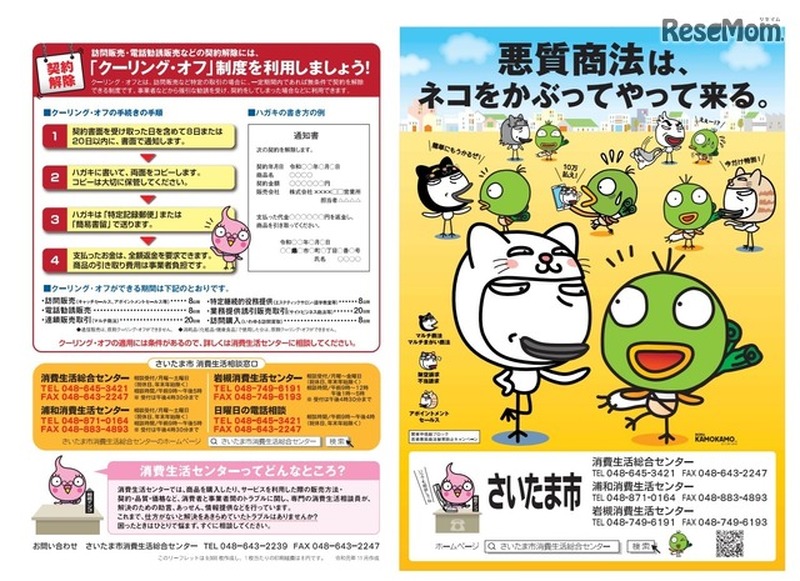 関東甲信越ブロック若者向け悪質商法被害防止共同キャンペーンリーフレット