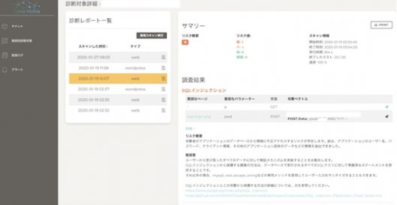 CyberNEO脆弱性診断