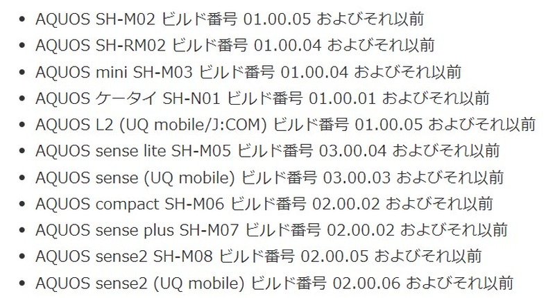 本脆弱性の影響を受ける製品