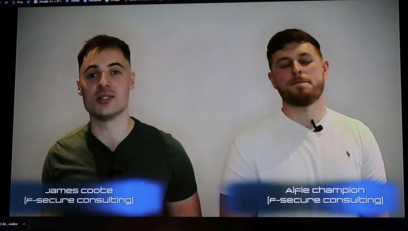 F-Secureのシニアコンサルタント：James Coote氏、Alfie Champion氏