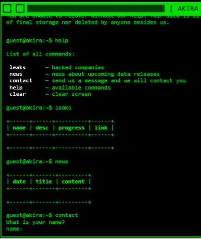 Akira リークサイト