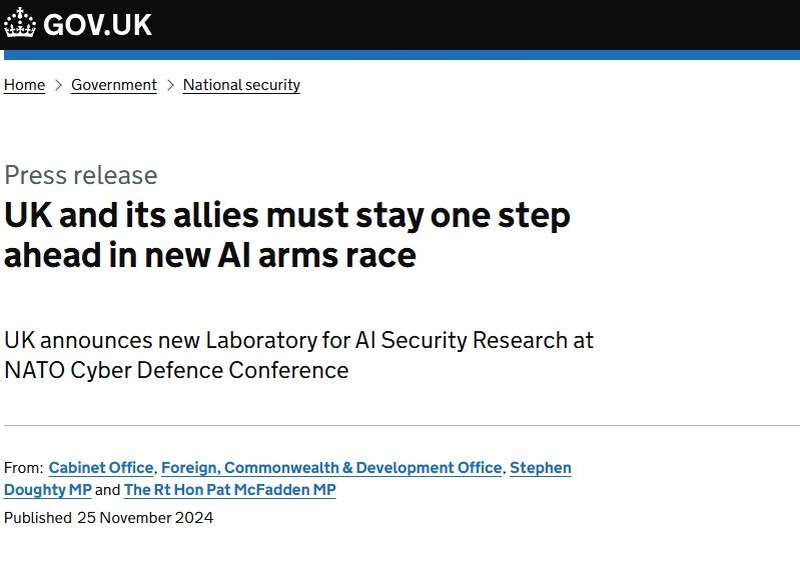 https://www.gov.uk/government/news/uk-and-its-allies-must-stay-one-step-ahead-in-new-ai-arms-race