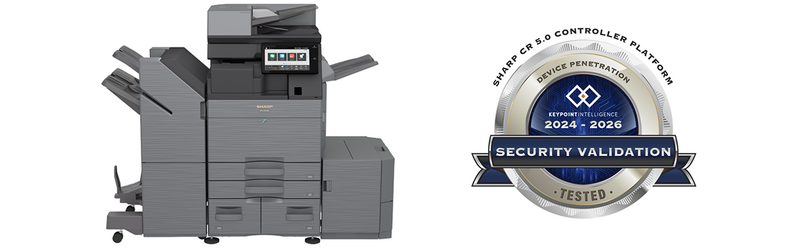 デジタル複合機<BP-70C65>(オプション装着時)と「Security Validation」