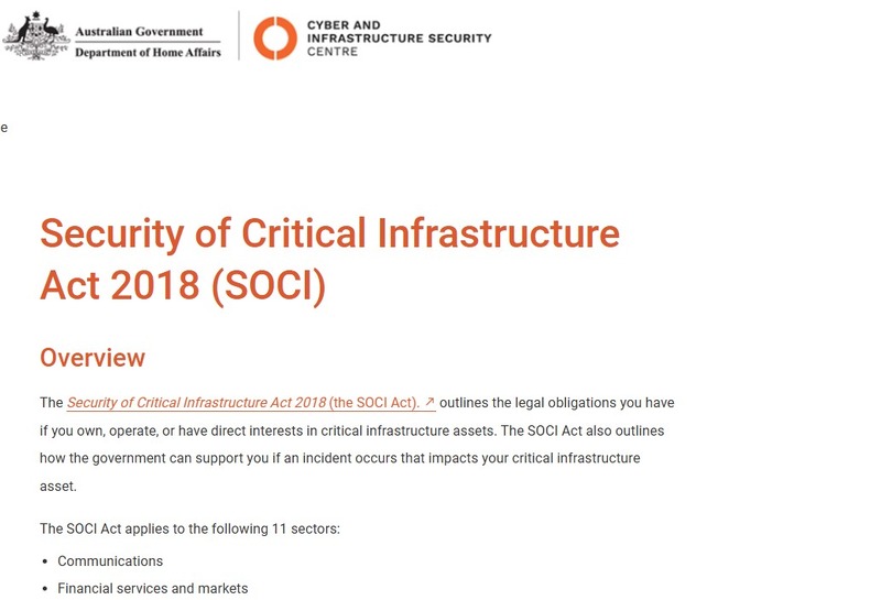 https://www.cisc.gov.au/legislation-regulation-and-compliance/soci-act-2018