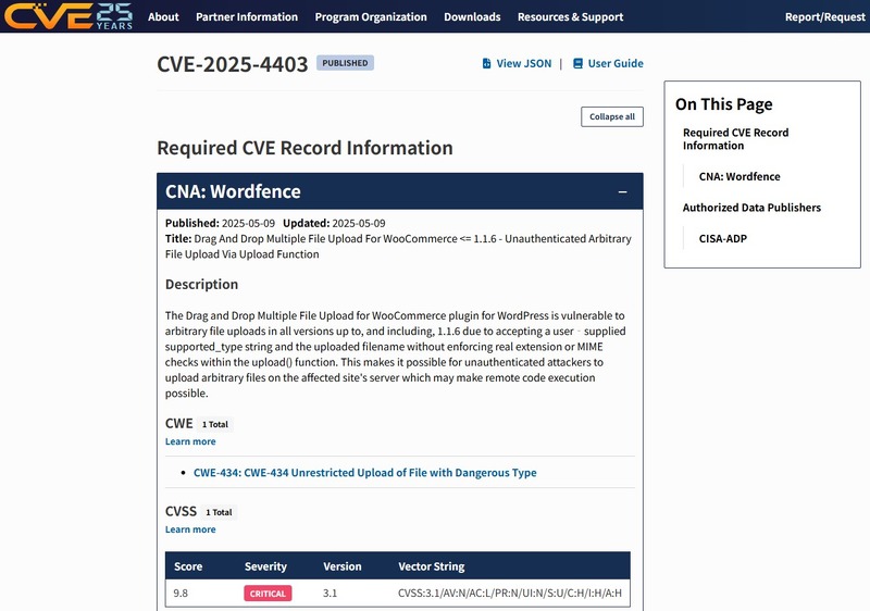 https://www.cve.org/CVERecord?id=CVE-2025-4403