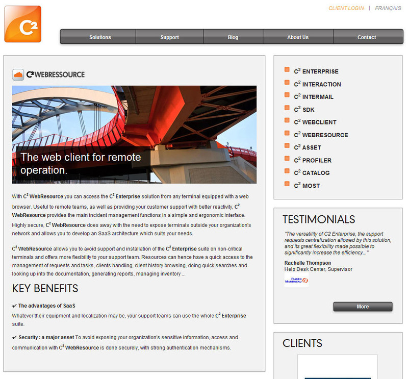 「C2 WebResource」のWebサイト