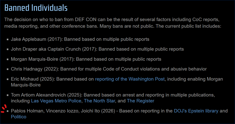 DEF CON Hacking Conference - Transparency Report