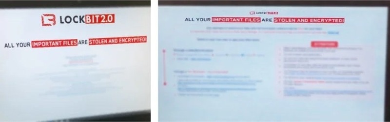 実際の脅迫画面