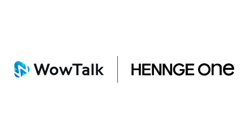 「HENNGE One」と「WowTalk」のロゴ