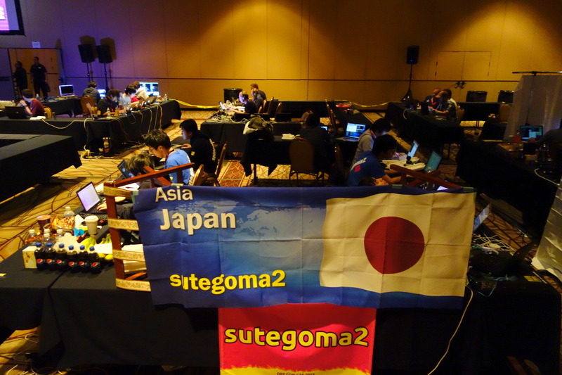 競技中の sutegoma2 チーム