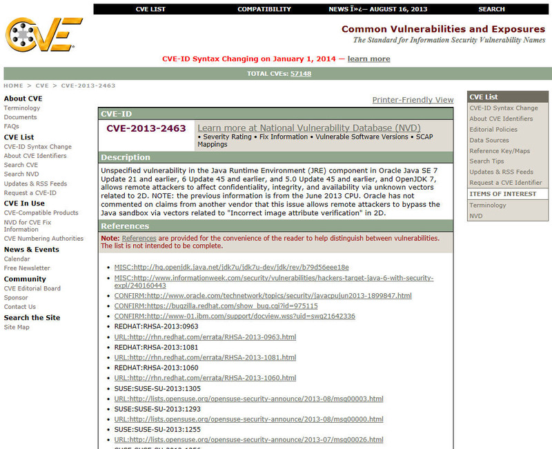 「CVE-2013-2463」に関する情報