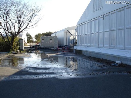 福島第一原子力発電所 蒸発濃縮装置 漏えい水（水たまり）の状況