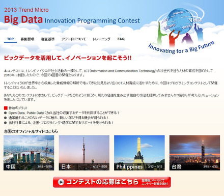 「トレンドマイクロ プログラミングコンテスト 2013」サイト