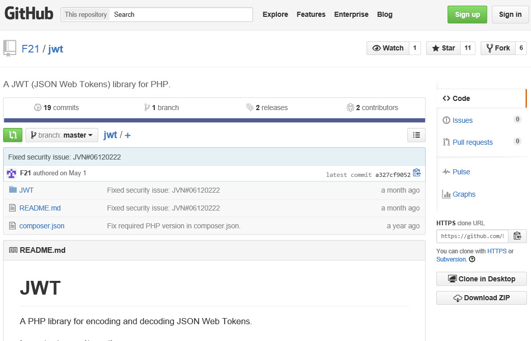 F21製phpライブラリ Jwt にトークンの署名検証を回避される脆弱性 Jvn Scannetsecurity