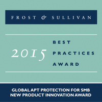 「APT Blocker」がFrost & Sullivanの新製品イノベーションアワードを受賞（ウォッチガード）