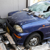 熊本地震で被害を受けた車両