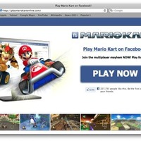 フェイスブックで『マリオカート』が遊べると騙るスパムに注意喚起（ソフォス） 画像