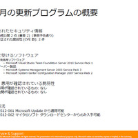 月例セキュリティ情報2件を公開、最大深刻度はともに「重要」（日本マイクロソフト） 画像