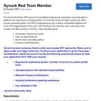 Synack Red Team Member