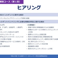 「令和 6 年度中小企業サイバーセキュリティ特別支援事業」CSIRT構築コース ヒアリング概要