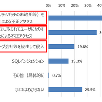 不正アクセスの手口（n=419）