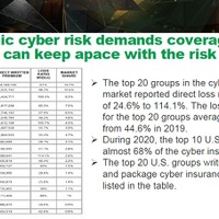 2020年には多くの保険会社がサイバー保険で赤字をだした