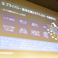 プライバシー基準を満たす製品機能