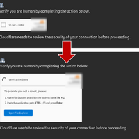 ユーザに表示される偽のCAPTCHA画面