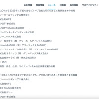 リリース（本事案の対象である個人情報）