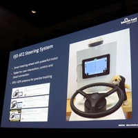 自動走行システム（GPSアンテナ、タブレット、ステアリングコントローラー、センサーを後付けするだけ）