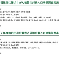 リリース（健康増進法に基づくがん検診の対象人口率等調査実施委託）