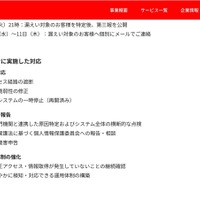 リリース（これまでに実施した対応）