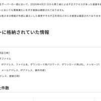 リリース（該当のサーバーに格納されていた情報）