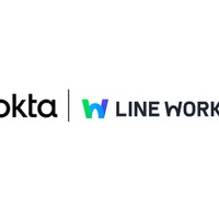 「Okta」と「LINE WORKS」のロゴ