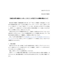 リリース（子会社ちばぎん商店のコーポレートサイトへの不正アクセス事案の発生について）