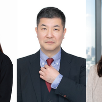 左からアイシティケー株式会社 マーケティング本部 責任研究員 Bona Kim氏、株式会社S2W 三好平太氏、株式会社クワッドマイナージャパン セールスディレクター 佐藤あふひ氏（KISIA：韓国情報保護産業協会）