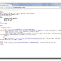 改ざん例1の HTML ソース。”1.swf”、”hacker2.mp3” などのファイルの URL が指定されていることがわかる