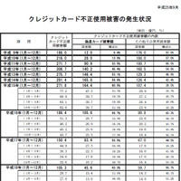 2013年第2四半期のクレジットカード不正使用被害、前四半期より増加（日本クレジット協会） 画像