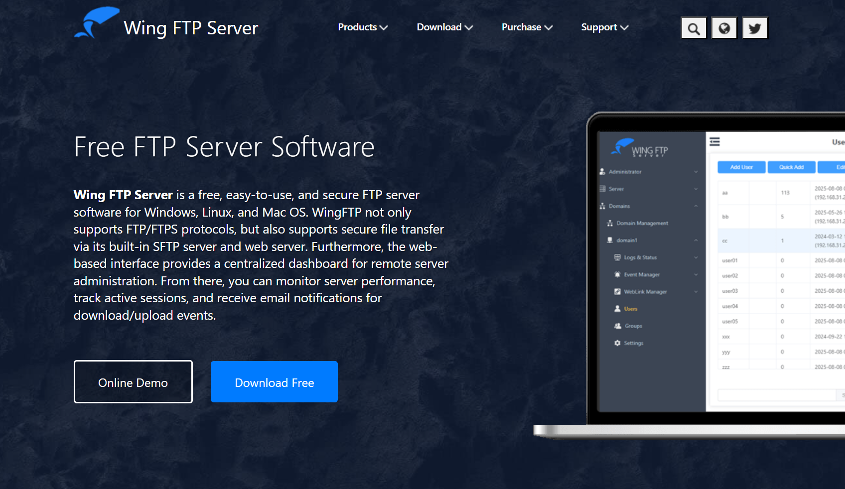 Nullページになります。 Wing FTP Server における遠隔からの任意のコード実行が可能となる
