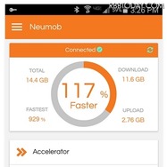 「Neumob」アプリ画面（Android版）