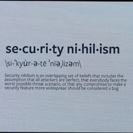 アレックス・スタマス氏が解説したセキュリティニヒリズムの定義