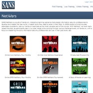 フォレンジックや制御系など複数コースに分かれるSANS NetWars